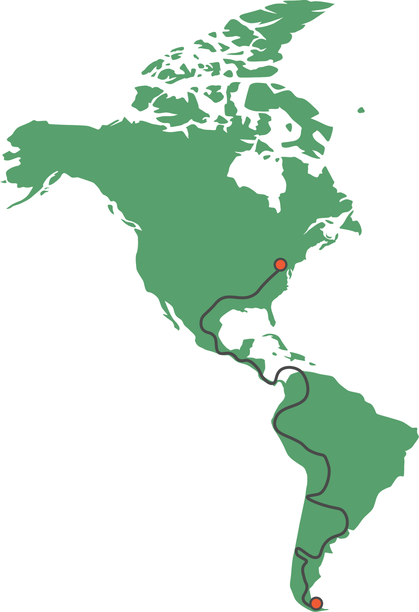 Pan-American Highway Map